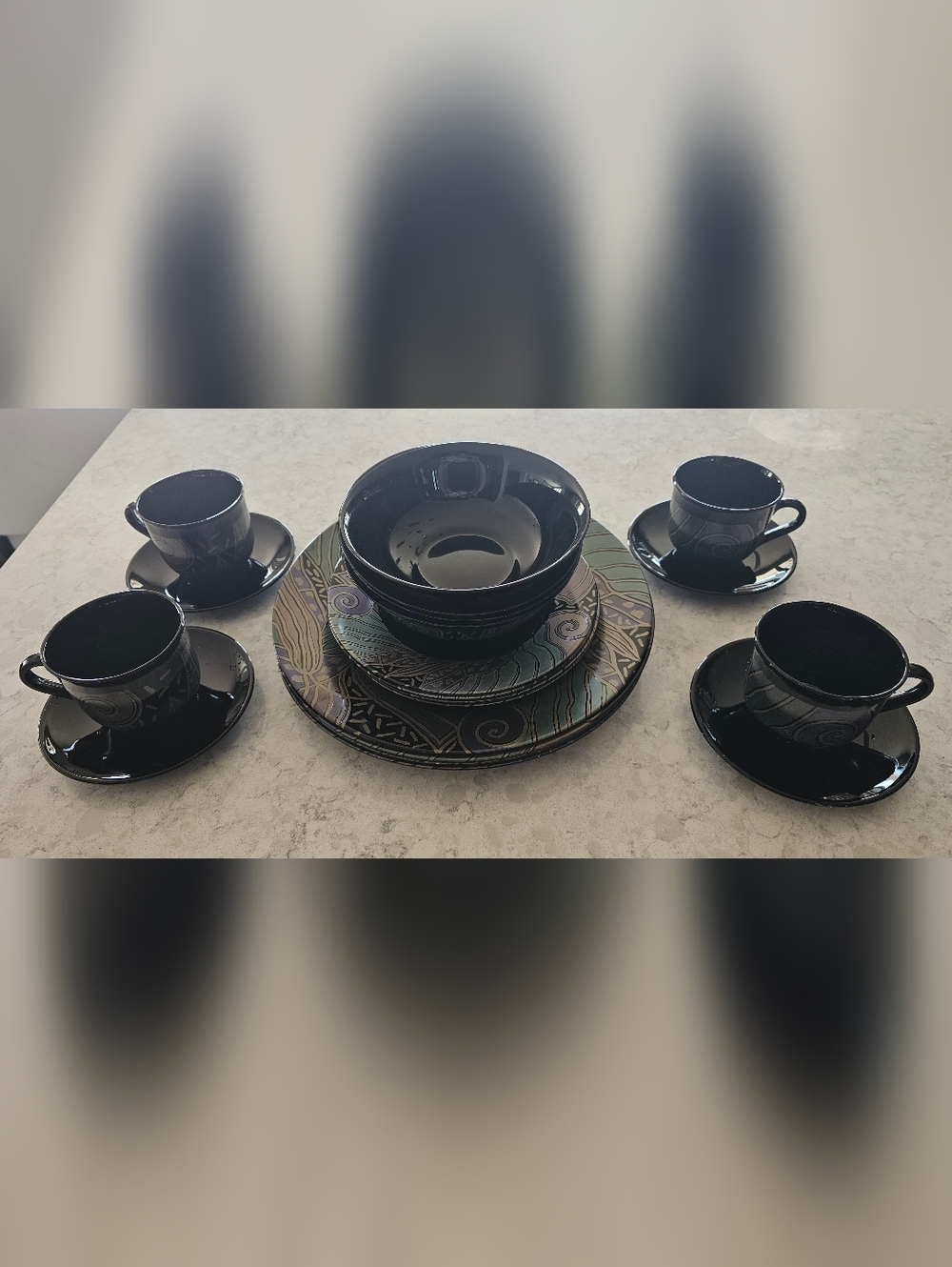 Vintage Y2K Arcoroc Tampico Set of 4 Collector